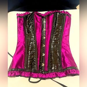 Stunning amethyst purple corset top